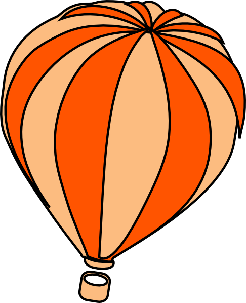 486x598 Hot Air Balloon Grey Clip Art