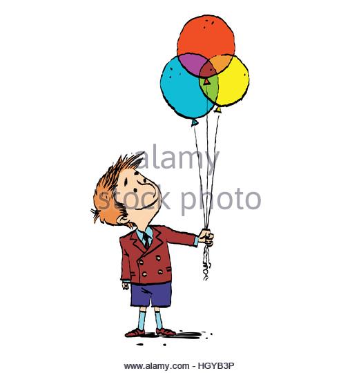 520x540 Colorful Drawing Happy Boy Balloon Stock Photos Amp Colorful Drawing