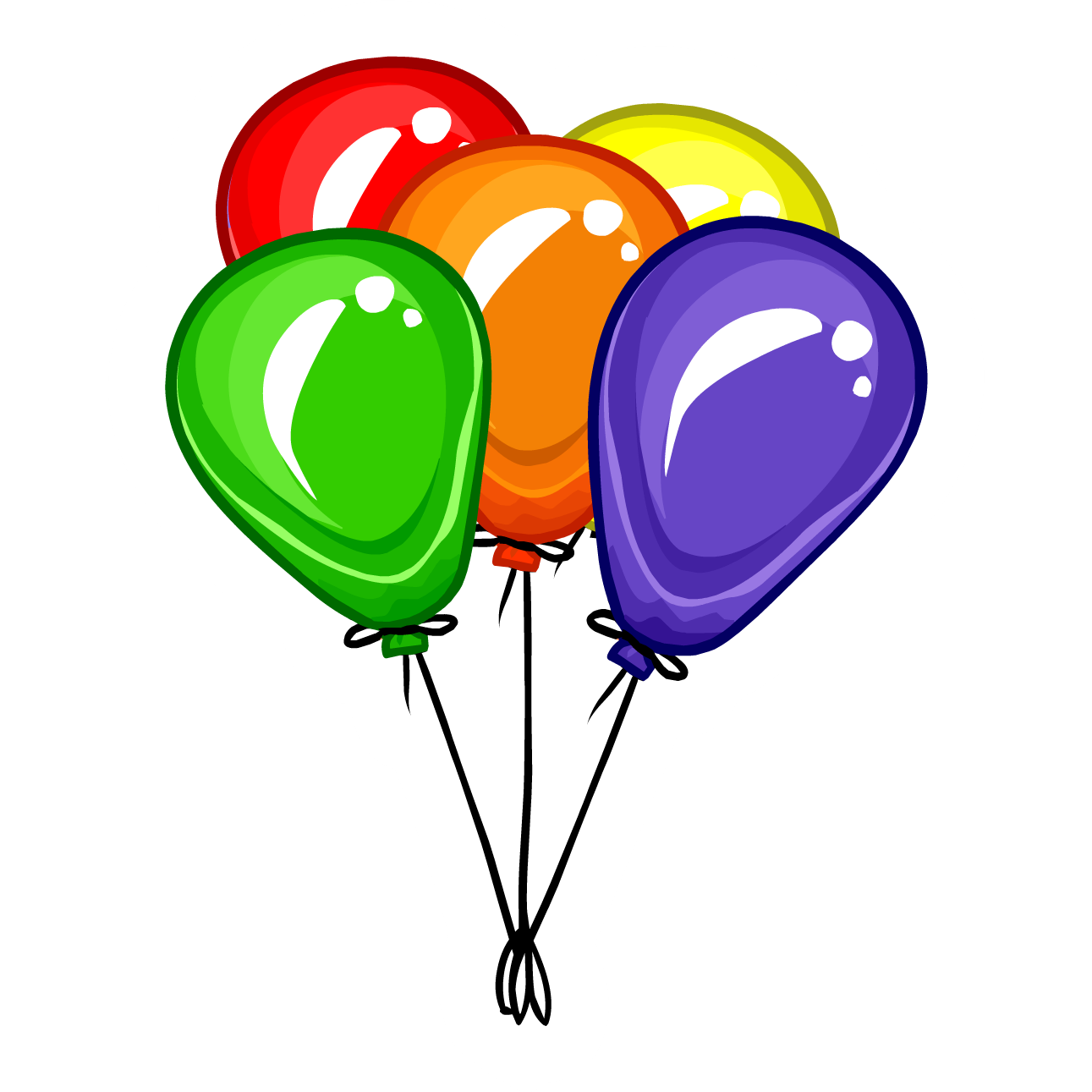 1291x1291 Balloon Clipart Balloon Bunch