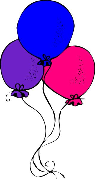 318x598 Pink Balloons Clip Art Cliparts