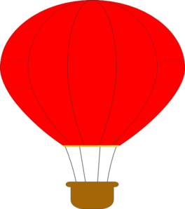 264x298 Red Hot Air Balloon Clip Art