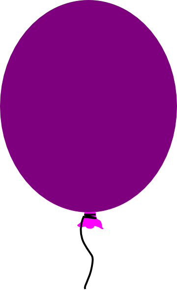 360x590 Purple Balloon Clip Art