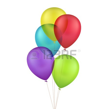 450x450 3,358 Multicolored Balloons Cliparts, Stock Vector And Royalty