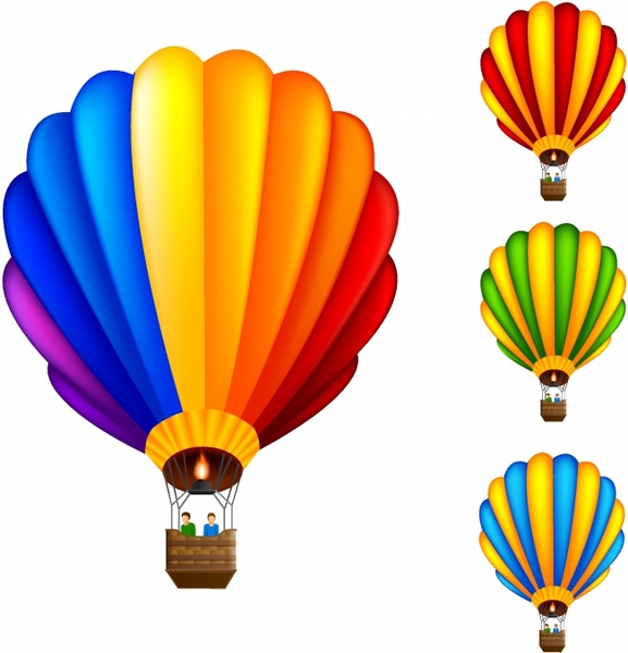 577x600 Hot Air Balloon Clipart Vector