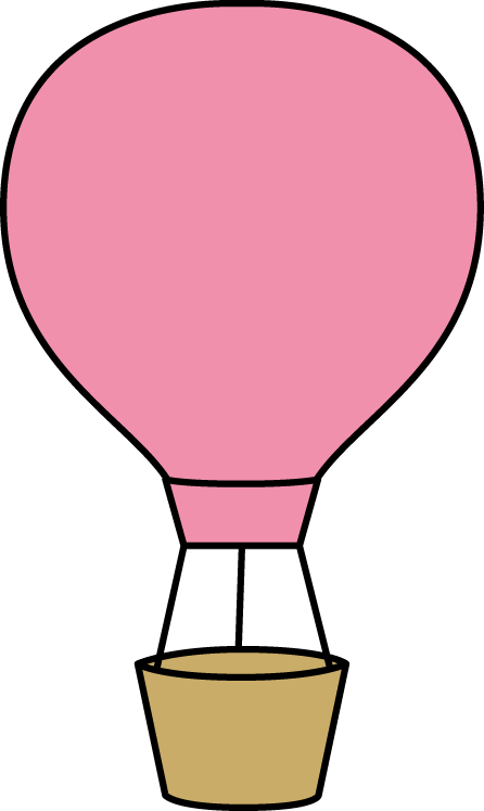 446x747 Pink Hot Air Balloon Clip Art
