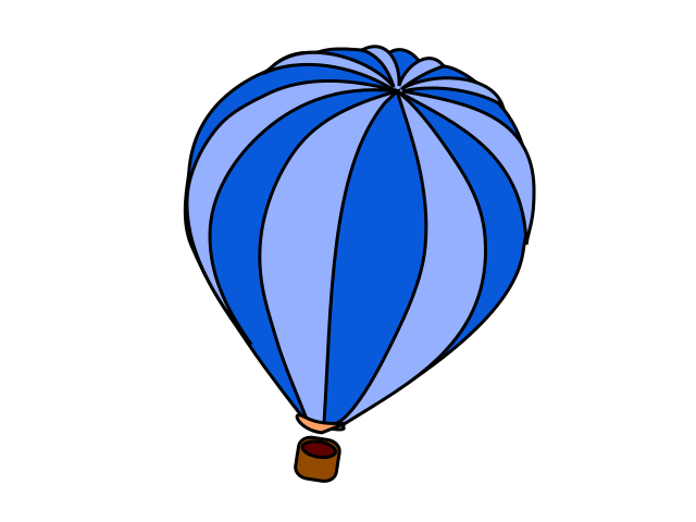 640x480 Blue Balloon Clipart Png