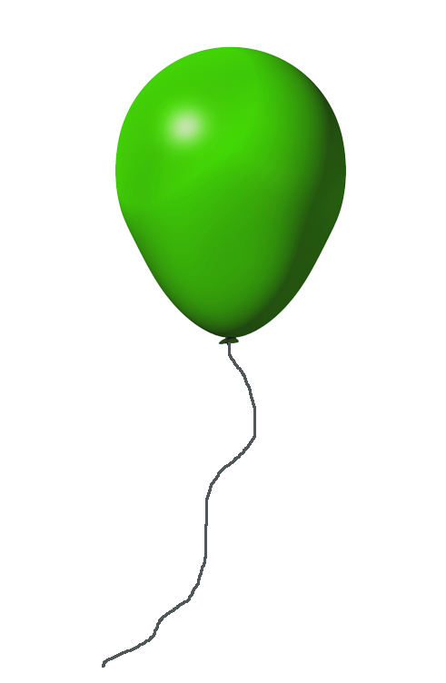 491x752 Green Balloon Transparent Background