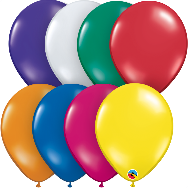 800x800 Jewel (Transparent) 11 Latex Balloons By The Bunch