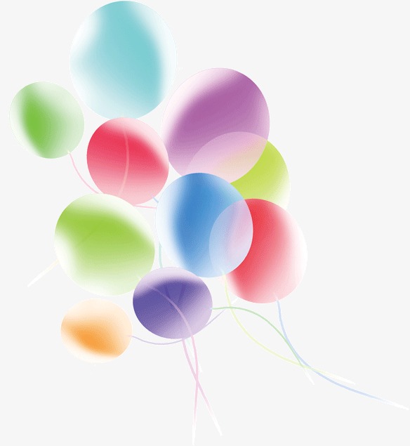 584x635 Transparent Colorful Balloons, Colorful, Transparent, Balloon Png