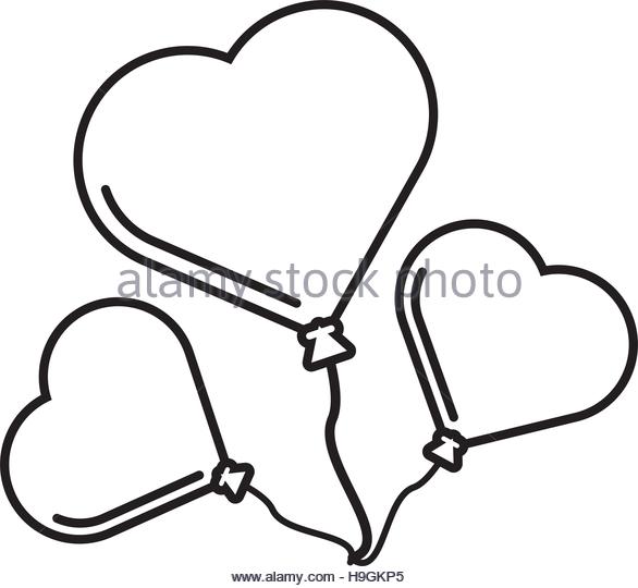 586x540 Holding Heart Balloon Black And White Stock Photos Amp Images