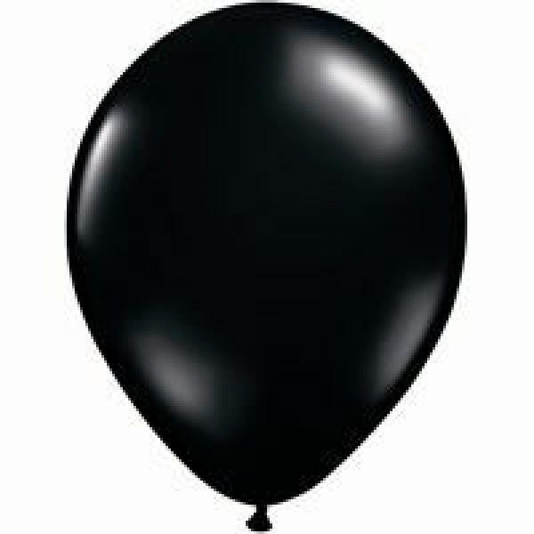 600x600 Plain Black Balloons