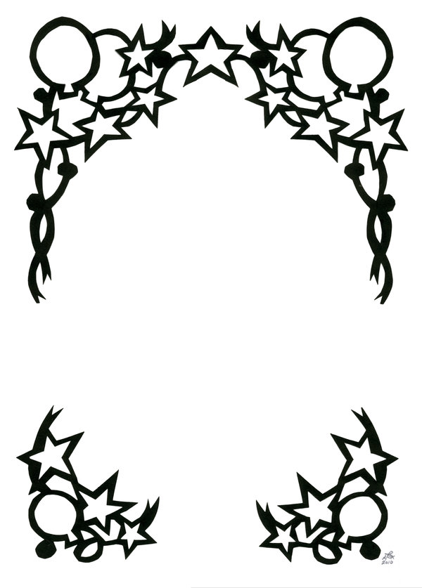 600x837 Balloons And Stars And Ribbons By Arabidopsis