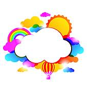 170x170 Balloon Border Clip Art