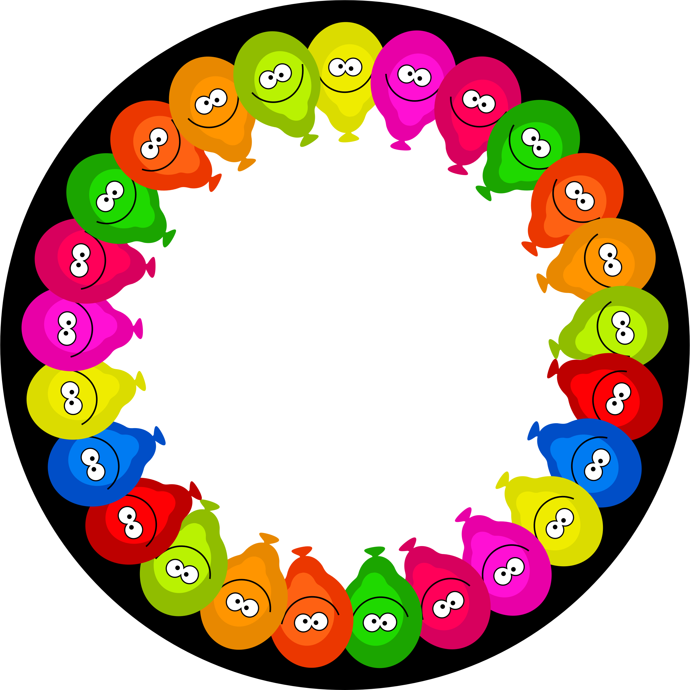 2259x2258 Balloon Clipart Page Border