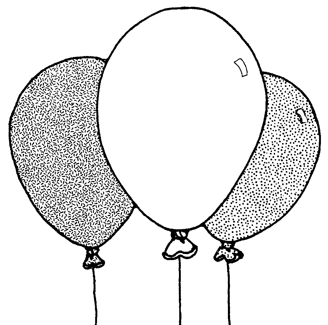 1065x1056 Hot Air Balloon Clipart Black And White Free 3