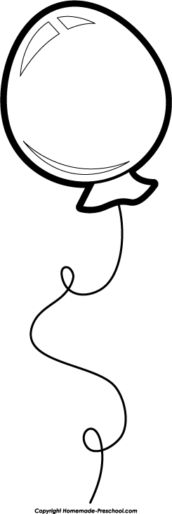 245x729 Black And White Balloon Clipart Clipart Panda