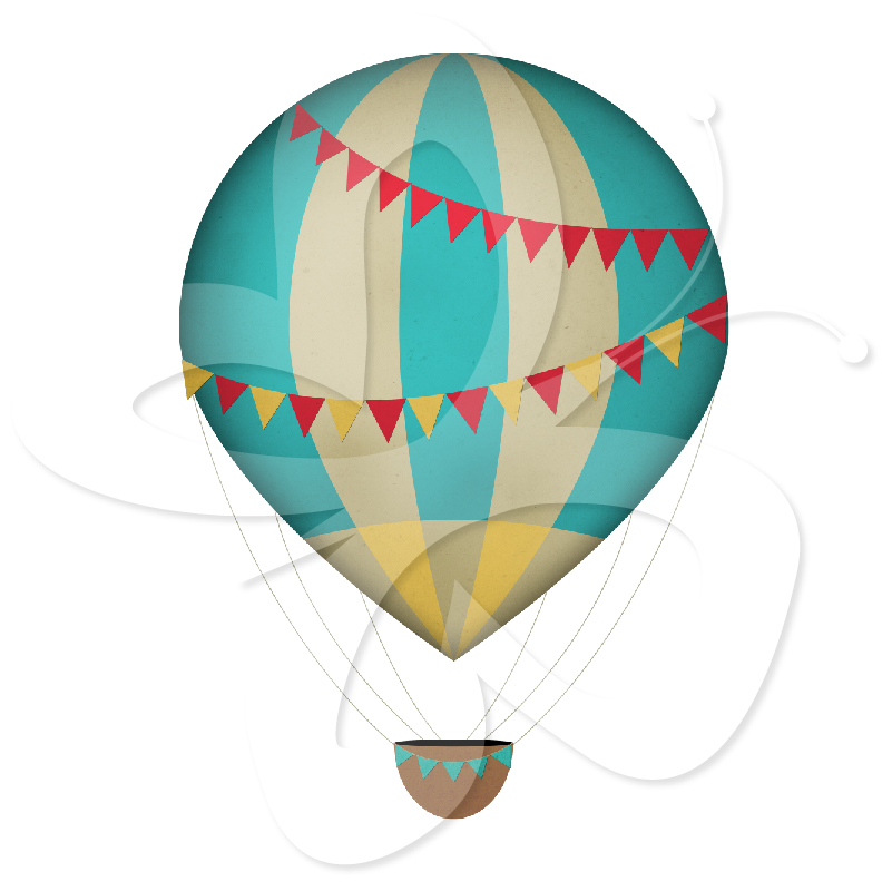 801x800 Vintage Hot Air Balloon Clip Art Clipart Panda