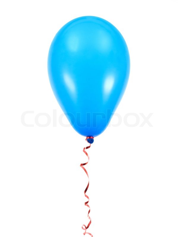 600x800 Blue Balloons Isolated Against A White Background Stock Photo