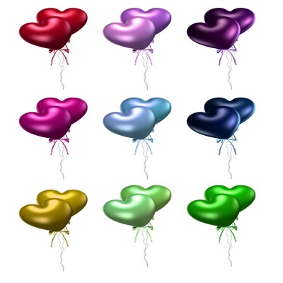 400x400 Free Clipart Png Colorful Balloons