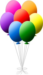 137x240 Rainbow Balloons Madlantern Arts