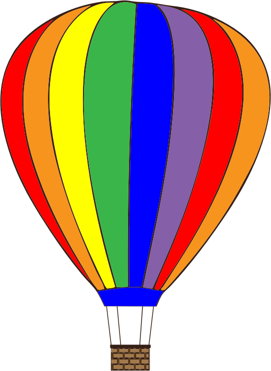 542x740 Free Clipart Hot Air Balloons