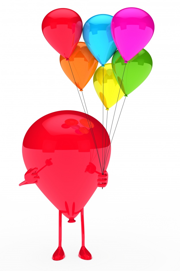 626x939 Shiny Balloon With A Bunch Of Balloons Photo Free Download