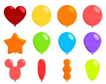 340x270 Balloons Clipart Etsy