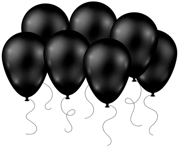 600x493 Black Balloons Transparent Png Clip Art Image Clipart