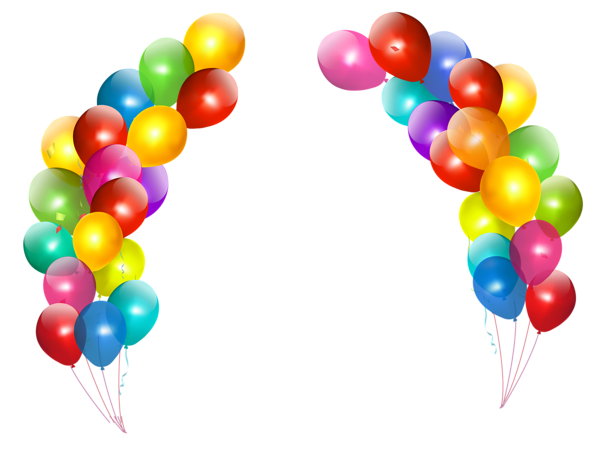 600x449 Colorful Balloons Decor Transparent Png Clipart Border Paper