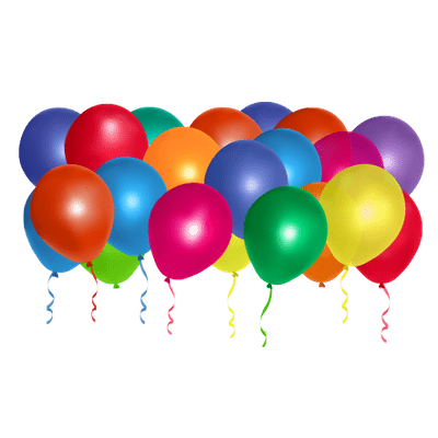 400x400 Colourful Balloons Transparent Png