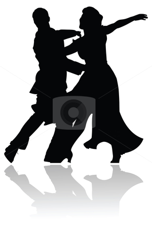 300x450 Swing Dance Couple Silhouette Stock Vector Patronepatterns