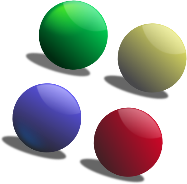 600x589 Colour Balls Clip Art