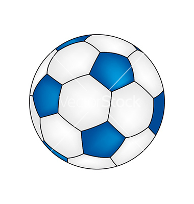 380x400 Free Blue Soccer Ball Clipart Image