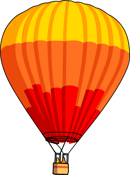 444x597 Clipart Hot Air Balloon