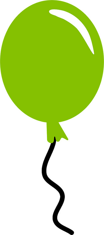 356x800 Graphics For Green Balloon Graphics