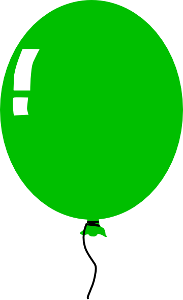 360x590 Graphics For Green Balloon Graphics