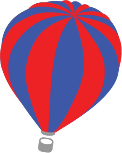 399x500 Vector Image Of Red And Blue Air Balloon Public Domain Vectors