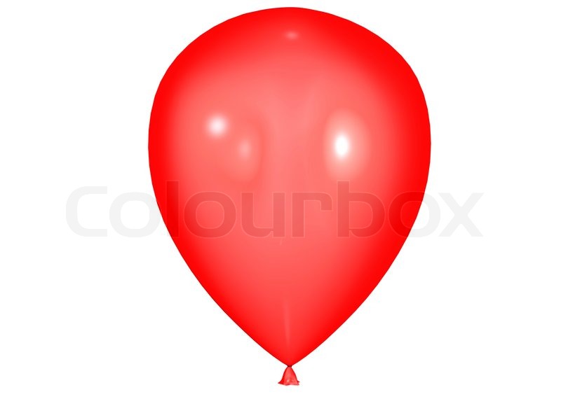 800x600 Red Baloon Isolated On White Stock Photo Colourbox