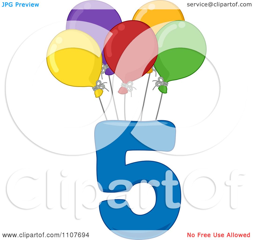1080x1024 Five Clipart Baloon