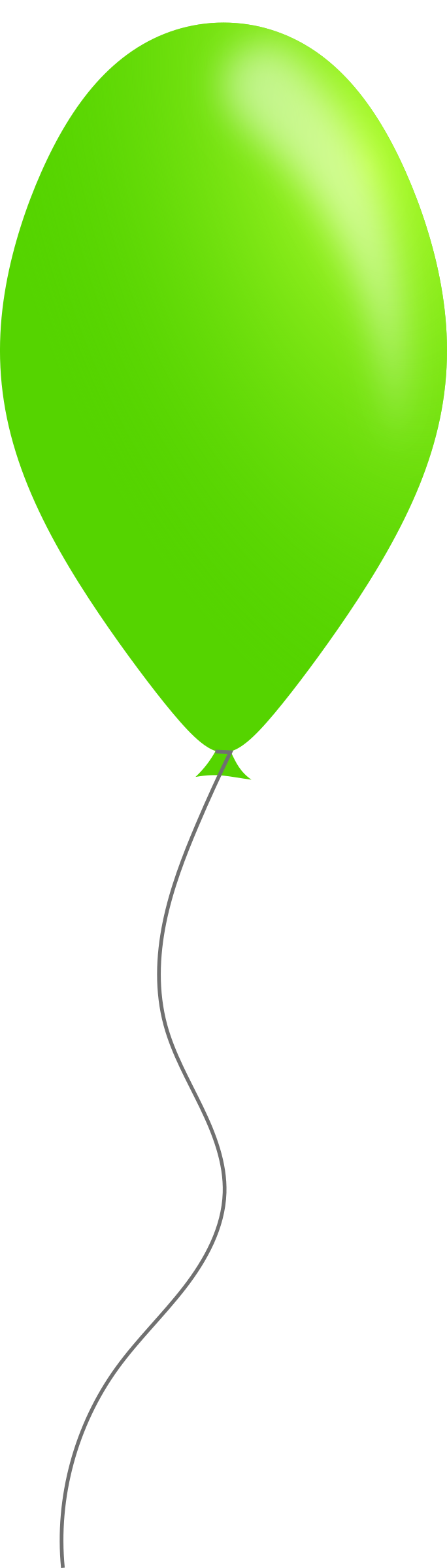 684x2400 Green Clipart Baloon