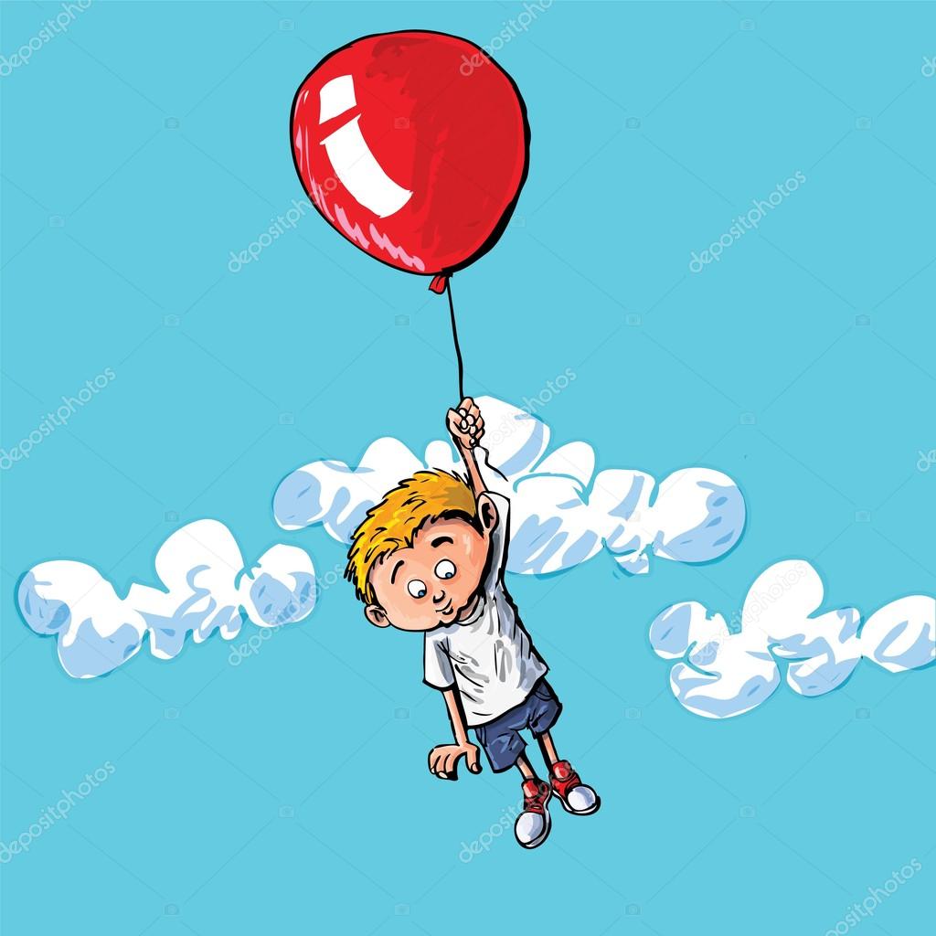 Висит на воздушном шаре. Мальчик летит на воздушных шариках. Воздушный шар это мальчик!. Улетел на воздушных шарах. Шарики воздушные для мальчика.