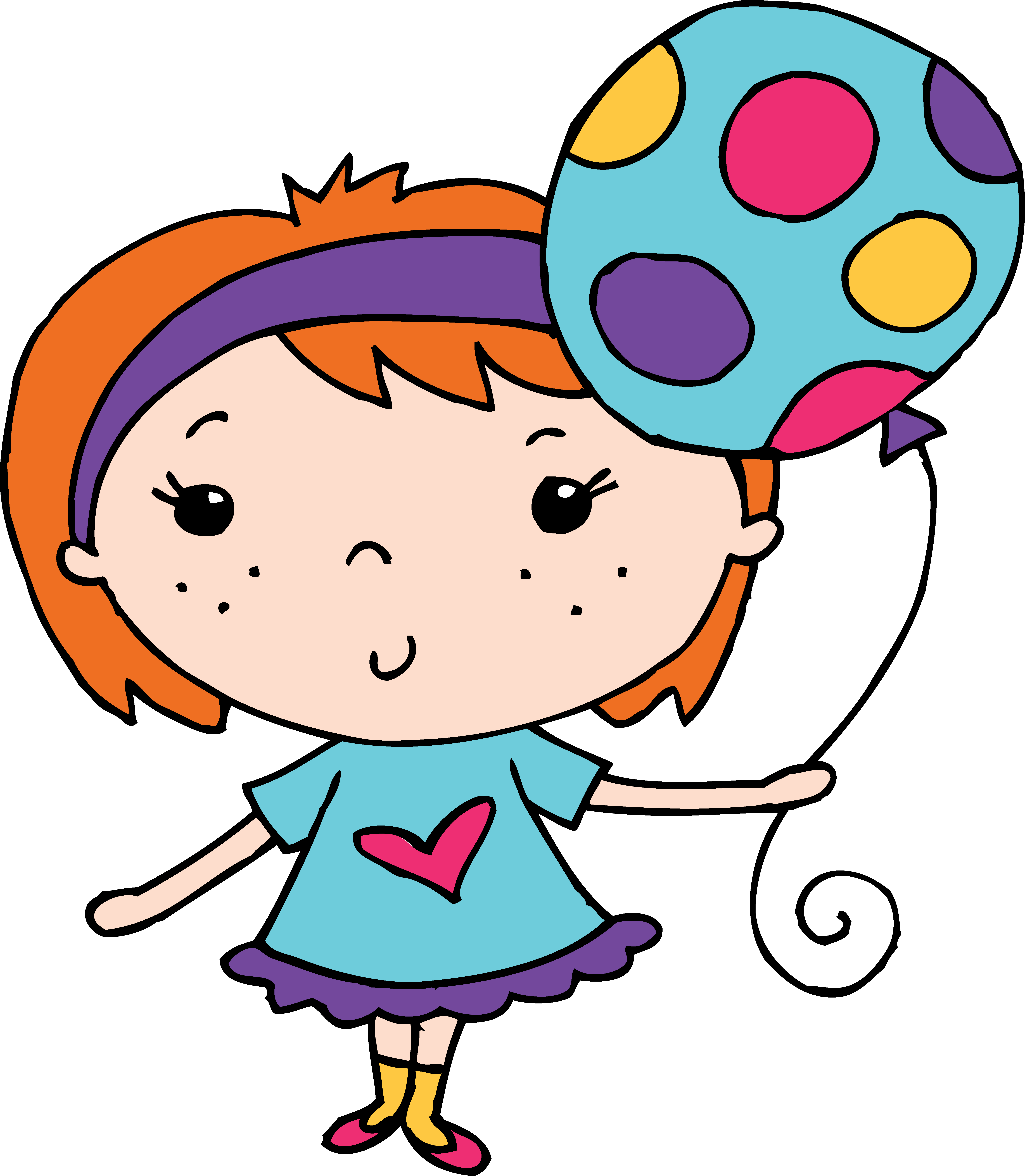 5718x6563 Little Girl Holding A Balloon