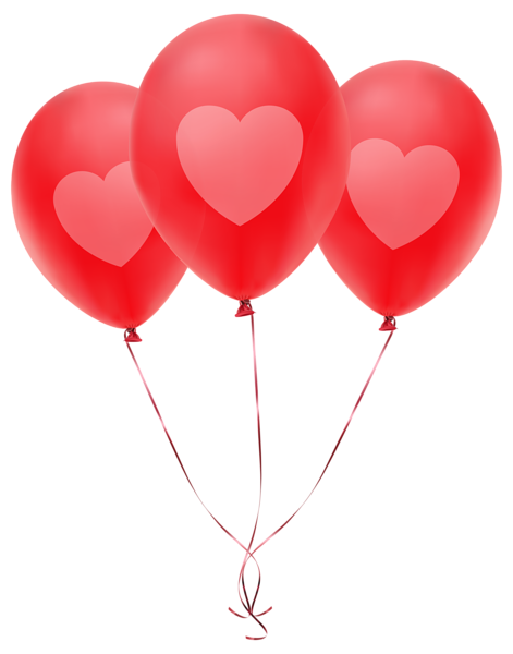 471x600 Red Balloons With Heart Transparent Png Clip Art Image Ballons