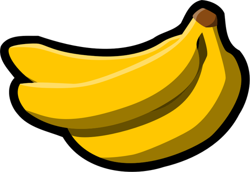 500x344 Color Sign For Banana Fruit Vector Clip Art Public Domain Vectors