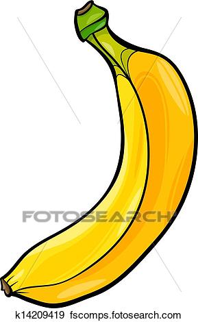 289x470 Clip Art Of Banana Fruit Cartoon Illustration K14209419