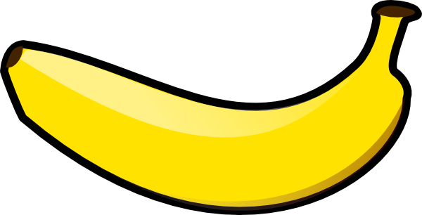 600x306 Horizontal Banana Clip Art
