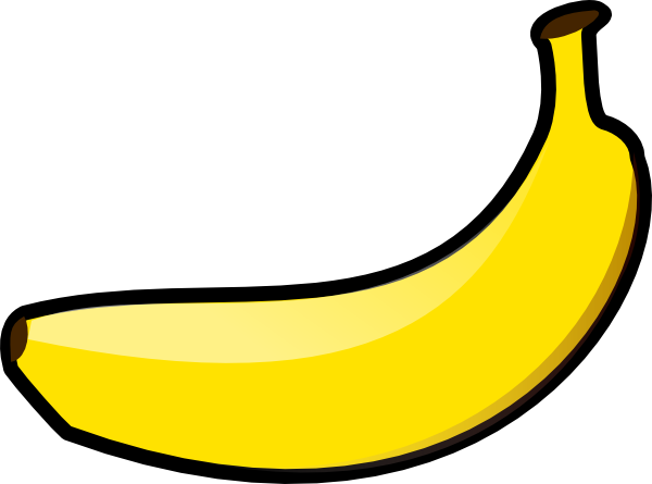 600x445 Banana Clip Art Free Vector 4vector
