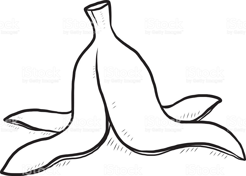 1024x732 Banana Clipart Banana Skin