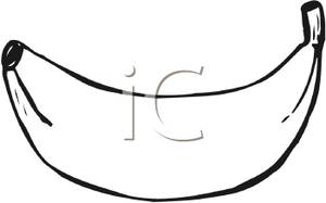300x187 Free Clipart Image Black And White Banana