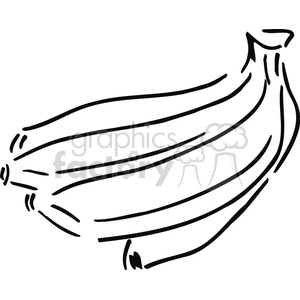 300x300 Royalty Free Banana Outline 383154 Vector Clip Art Image